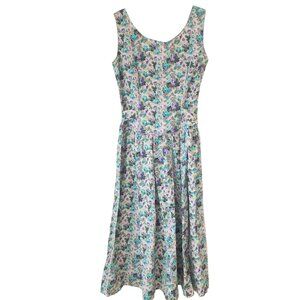 Lanz Originals Vintage 80s Floral Prairie  Dress Trad Wife Cottagecore 8